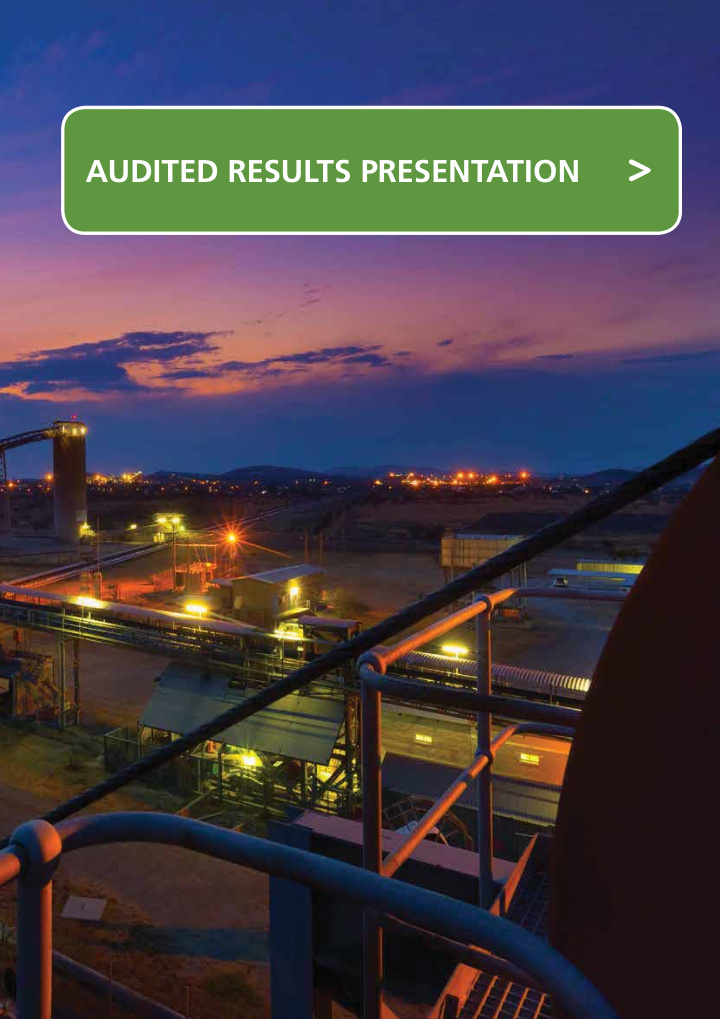 audited results presentation