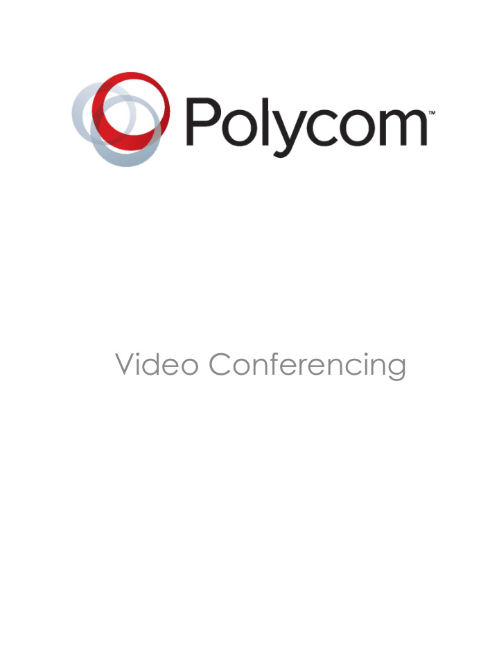 video conferencing overview