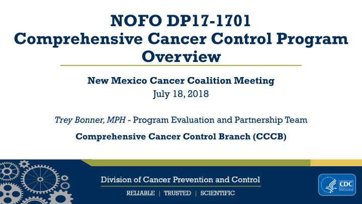 nofo dp17 1701 comprehensive cancer control program