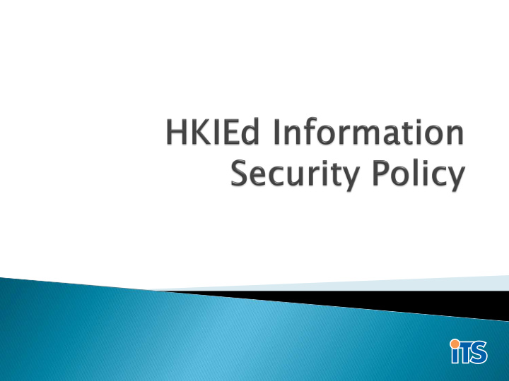 to protect information assets of the institute policy
