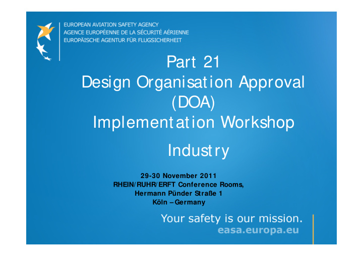part 21 design organisation approval doa implementation
