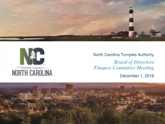 Board of Directors  Finance Committee Meeting  December 1, 2016  Todays Agenda  Proposed 2017