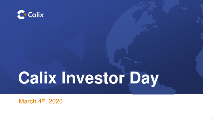 calix investor day