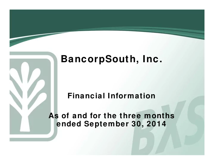 bancorpsouth inc