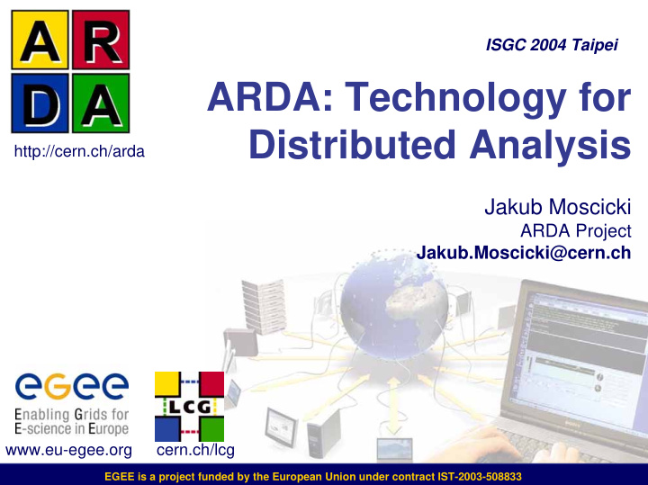 arda technology for distributed analysis