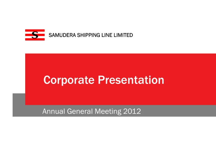 corporate presentation