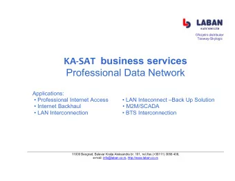 KA-SAT   Professional Data Network