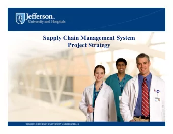 Supply Chain Management System  Project Strategy   Introduction &amp; Purpose  &amp; P