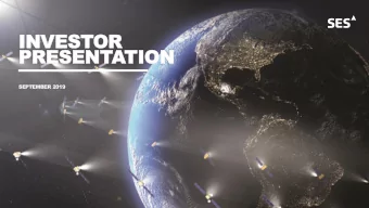 PRESENTATION  SEPTEMBER 2019  2019  Investor presentation | May 2019  Contents  Page  3-4  1)