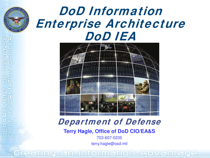 dod information enterprise architecture dod iea