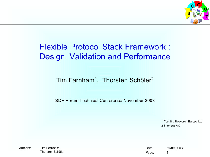 flexible protocol stack framework design validation and