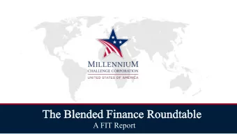 The  he B  Blende  nded F  d Fina  nanc  nce R  Roundt  oundtabl  ble  A FIT Report  Alex S  x