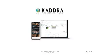 S A L E S  A N D  M A R K E T I N G  M O B I L E  P L A T F O R M  N O T  F O R  D I S T R I B U T