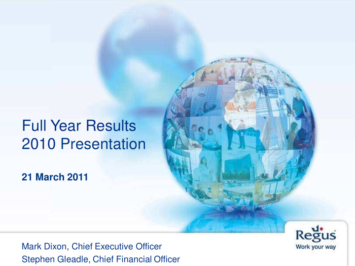 full year results 2010 presentation