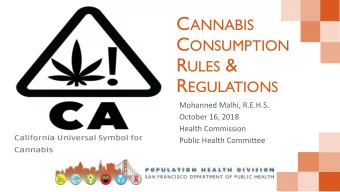 Presentation Overview  Applicability of Rules and Regulations  Overview of legislative