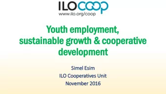 su  sustainable  ainable gr  grow  owth  th &amp; c  &amp; coo  ooper  perative  ative  deve  velop