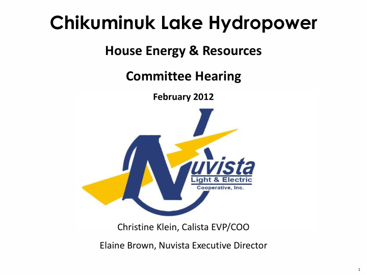 chikuminuk lake hydropower