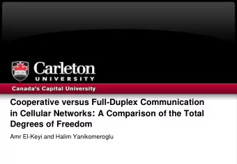 Outline  Introduction  Full-duplex system  Cooperative system  Cooperative full-duplex