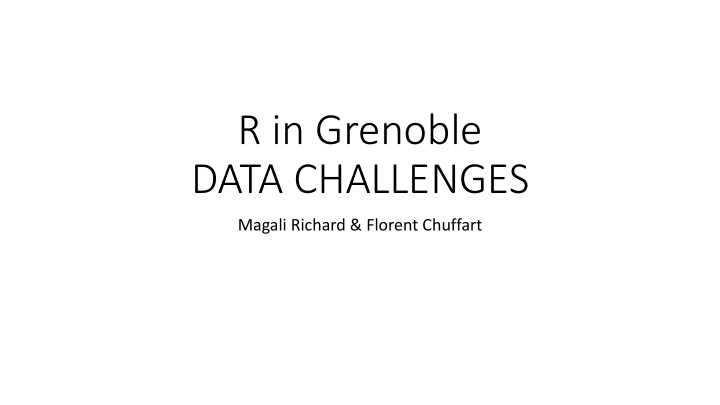 r in grenoble data challenges