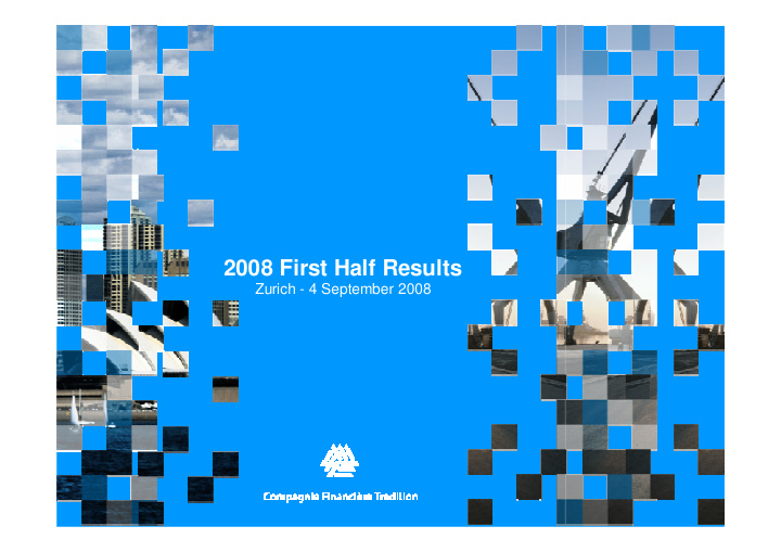2008 first half results