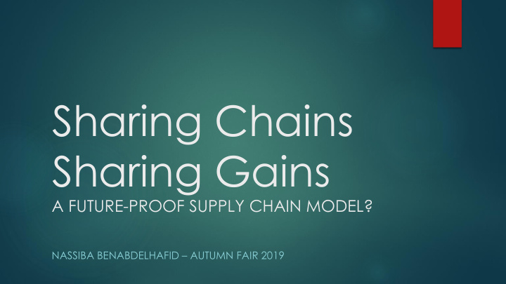 sharing chains sharing gains