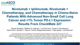 Nivolumab + Ipilimumab, Nivolumab +  Chemotherapy, and Chemotherapy in Chemo-Naive  Patients With
