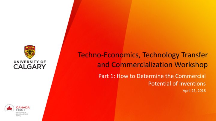 techno economics technology transfer and