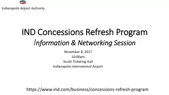 Agenda - Information &amp; Networking Session 10:00am  12:00pm Presentation:    Welcome &amp;