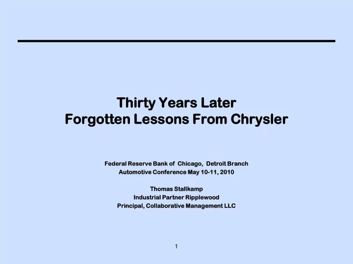 thirty y yea ears l late ter forgotten le for lesson ons
