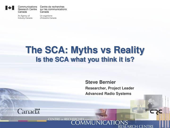 the sca myths vs reality