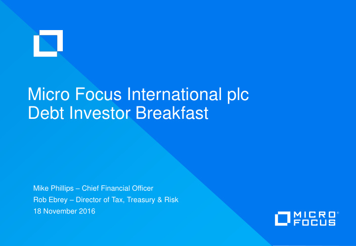 micro focus international plc