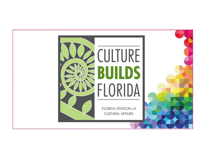 florida department of state division of cultural affairs
