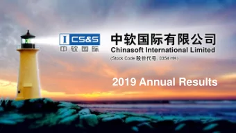 2019 Annual Results  1  Disclaimer  This presentation and/or other documents have been written