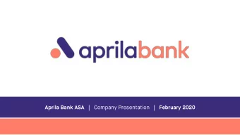 Aprila Bank ASA | Company Presentation | February 2020  Recognition Recognised as a leading fintech