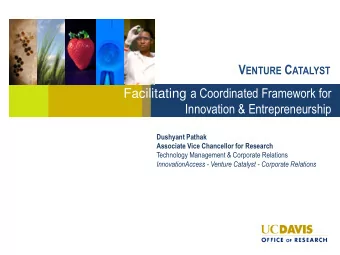 Dushyant Pathak  Associate Vice Chancellor for Research  Technology Management &amp; Corporate
