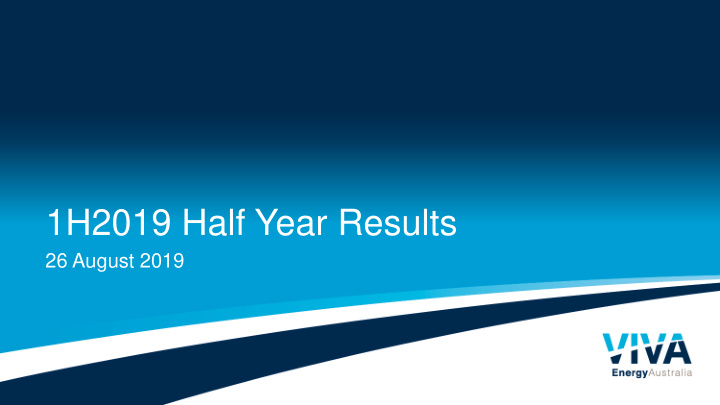 1h2019 half year results