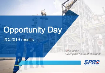 Op  Oppo  portunit  rtunity  y Da  Day  2Q/2019 results  One family  Fueling the future of