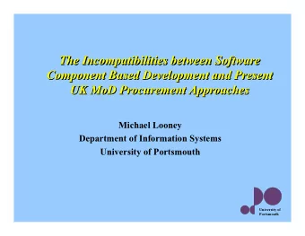 The Incompatibilities between Software  The Incompatibilities between Software  The