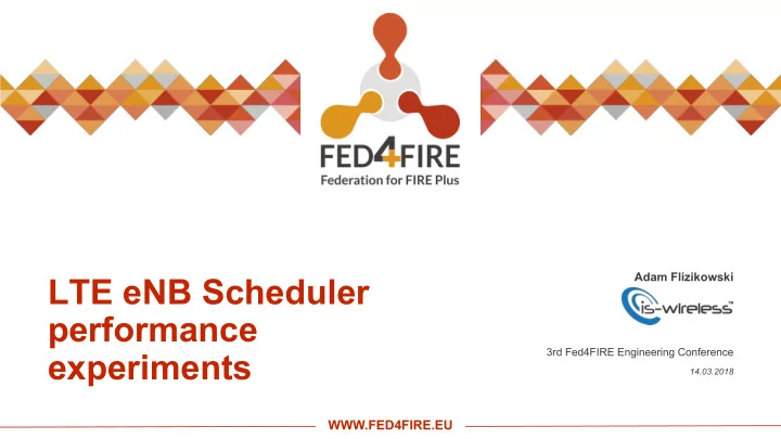 lte enb scheduler performance