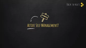 Active Self MAnagement?  #B2R  Paul McCambridge  Creator of self management online tool the