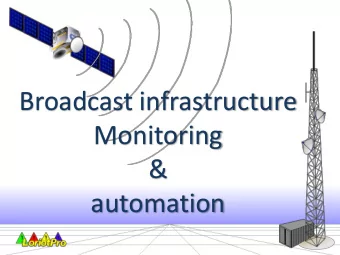 Broadcast infrastructure  Monitoring  &amp;  automation  LoriotPro  Broadcast Edition  A Microsoft