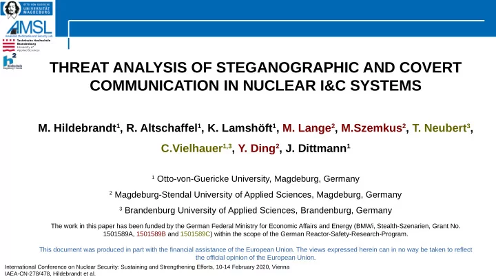 threat analysis of steganographic and covert