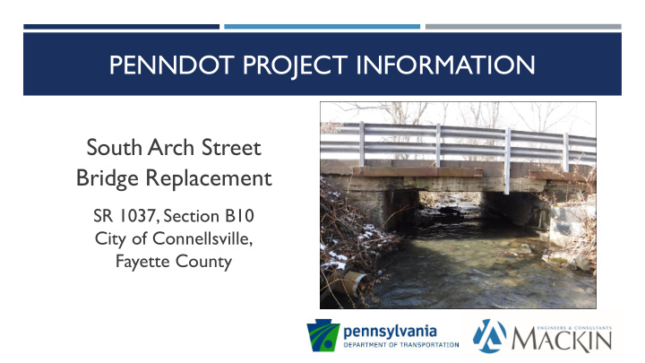 penndot project information