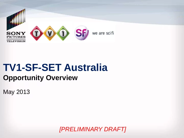 tv1 sf set australia