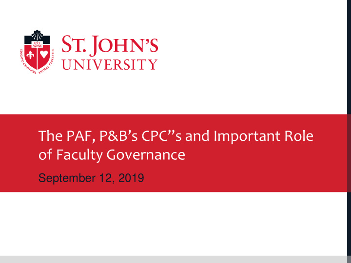 the paf p b s cpc s and important role of faculty