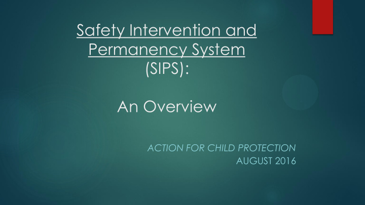 safety intervention and