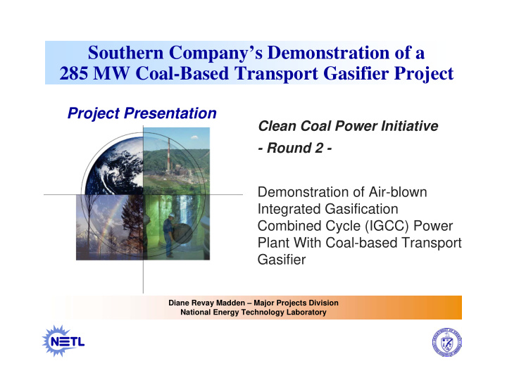 southern company s demonstration of a 285 mw coal based