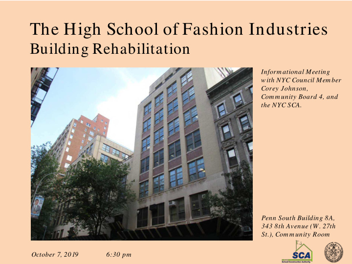 the high school of fashion industries