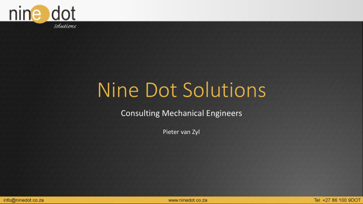 nine dot solutions