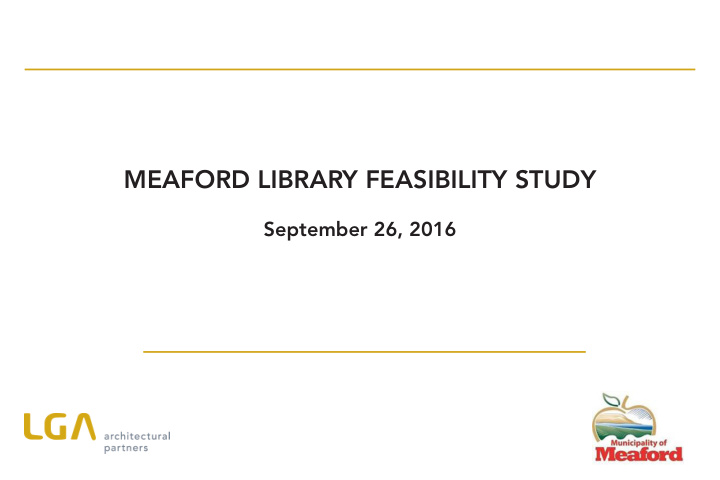 meaford library feasibility study